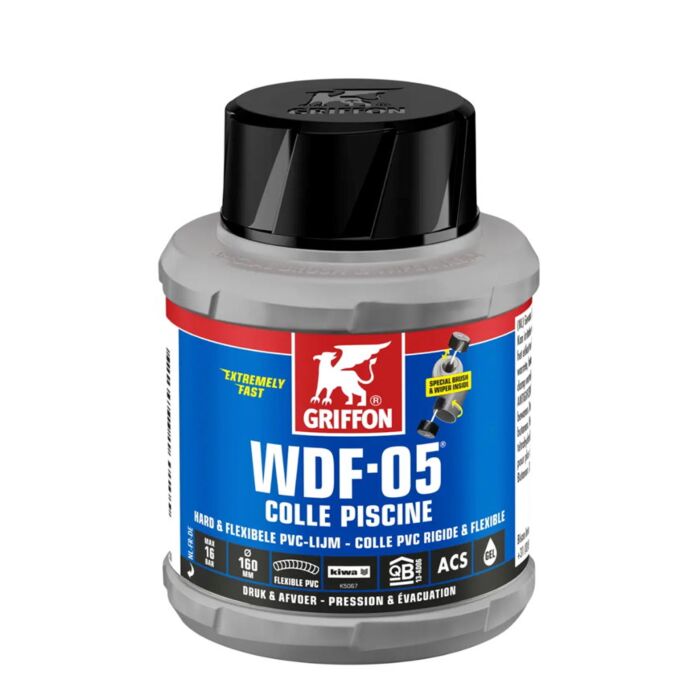 Griffon hard pvc lijm, WDF-05, bus à 250 ml
