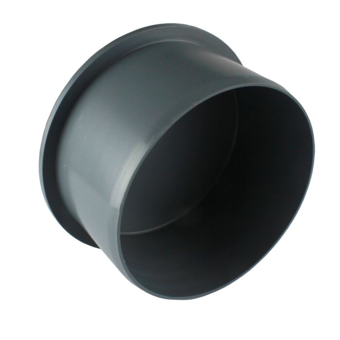 PP eindkap zwart spie 75 mm