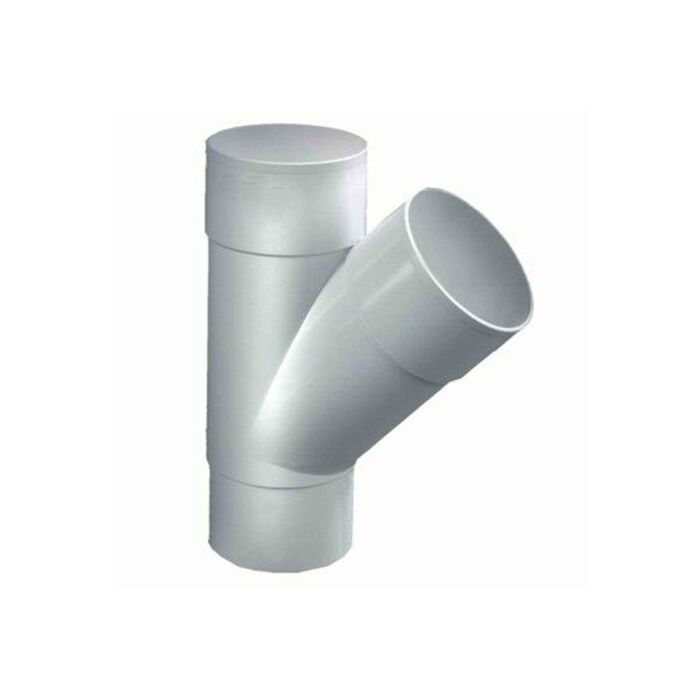 PVC T-STUK M/VS WIT 45° PVC T-STUK M/VS WIT 45°