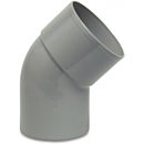 PVC BOCHT HWA M/SPIE 70mm GRIJS 45° thumbnail