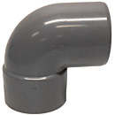 PVC BOCHT HWA M/SPIE 80mm GRIJS 90° thumbnail