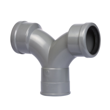 PVC Flexibele stroom T-stuk SN8 125 mm met 85 mm zetting.png