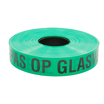 Waarschuwingslint glasvezel groen 250 meter